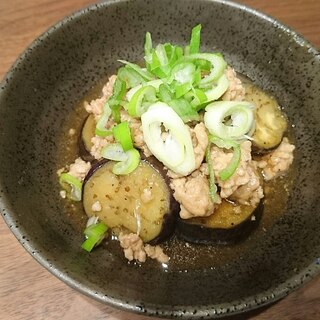 めんつゆで！茄子と豚ひき肉のそぼろあん